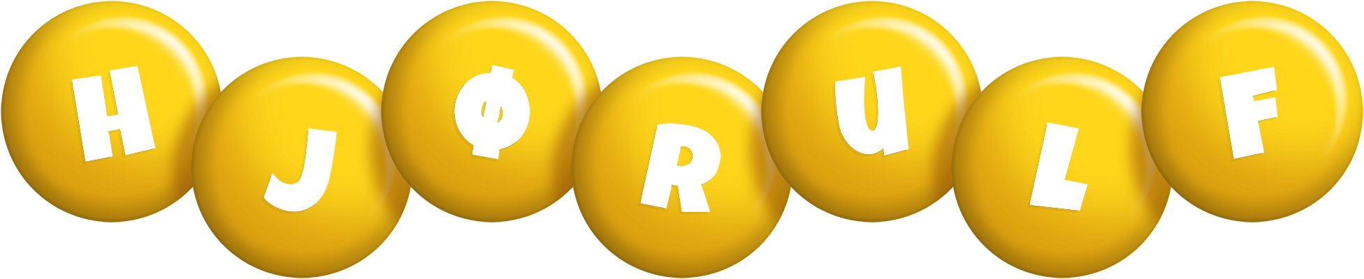 Hjørulf candy-yellow logo