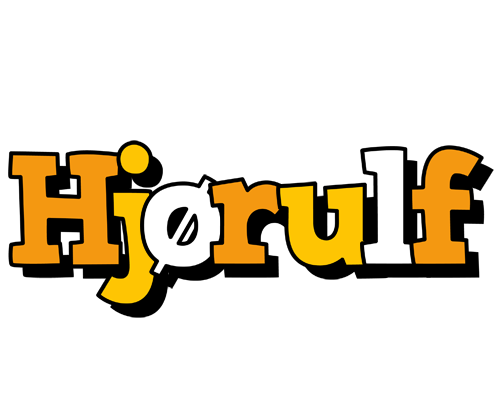 Hjørulf cartoon logo