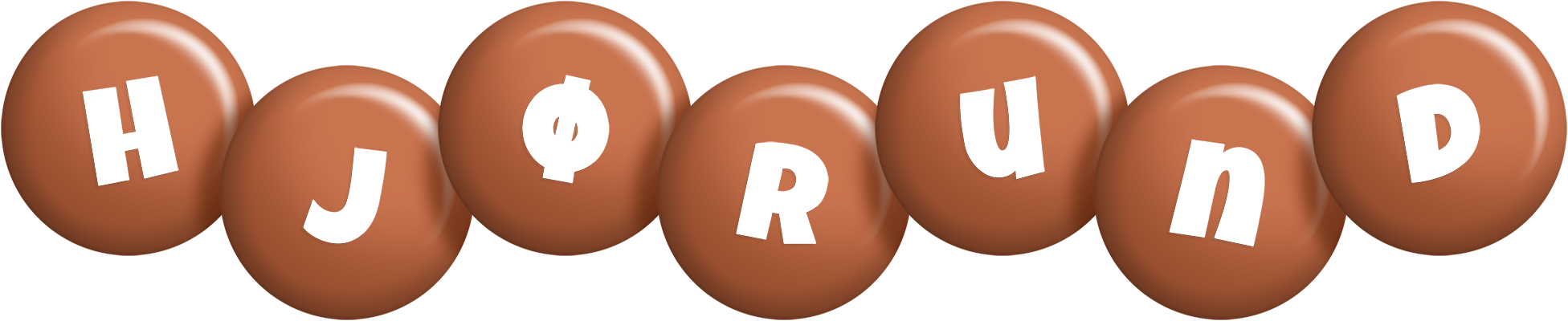 Hjørund candy-brown logo