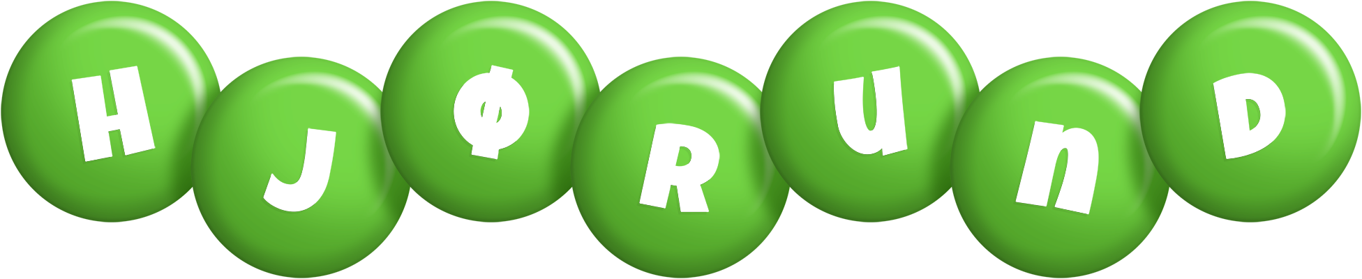 Hjørund candy-green logo