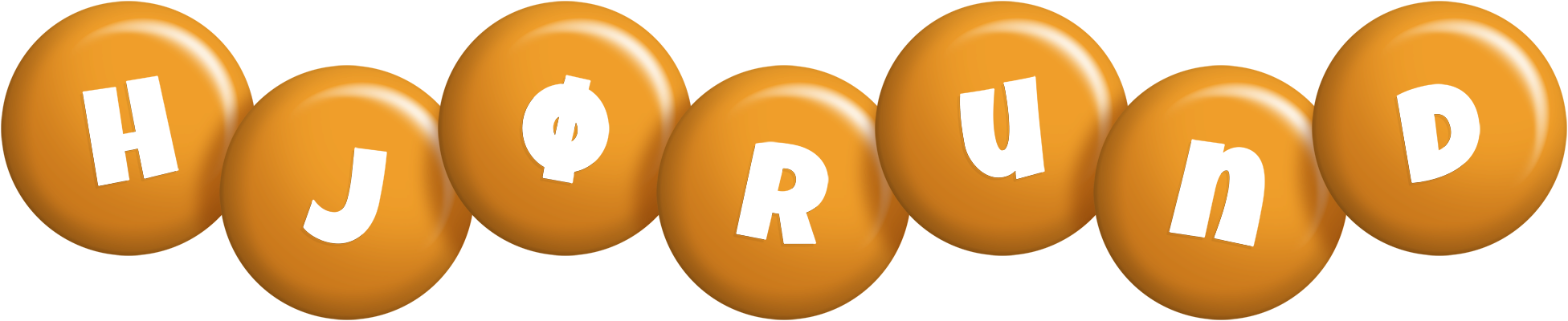 Hjørund candy-orange logo