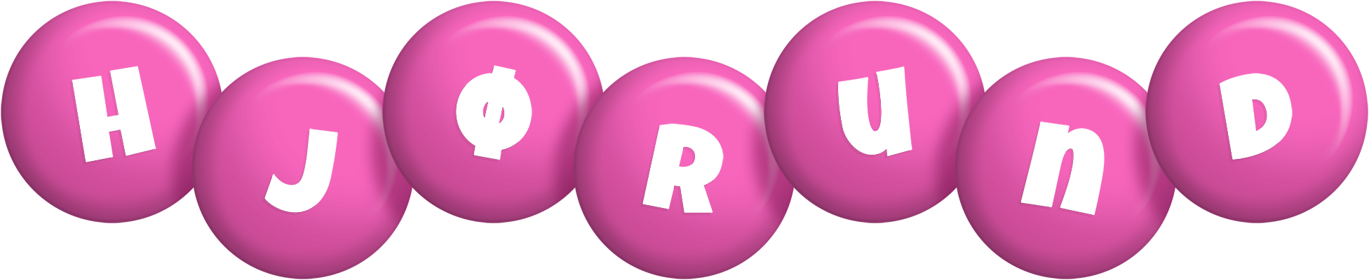 Hjørund candy-pink logo