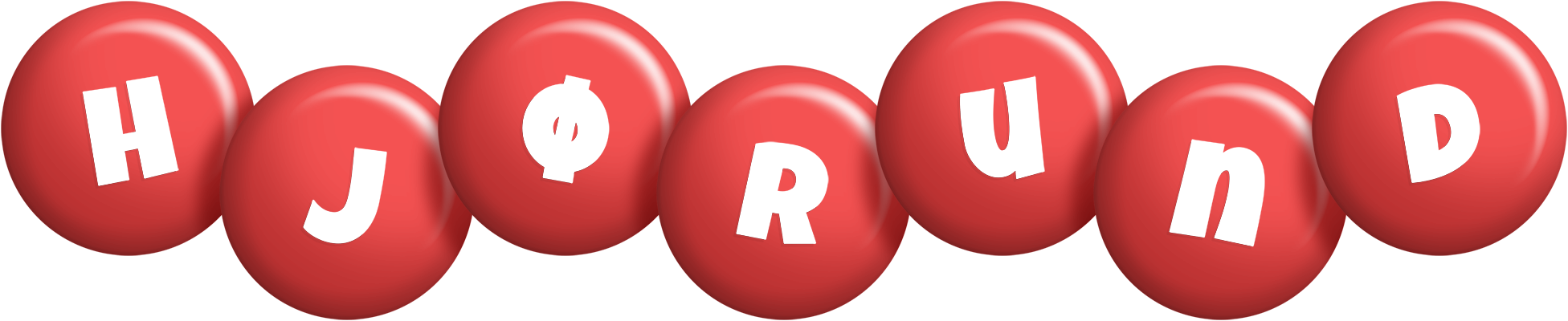 Hjørund candy-red logo