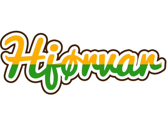 Hjørvar banana logo