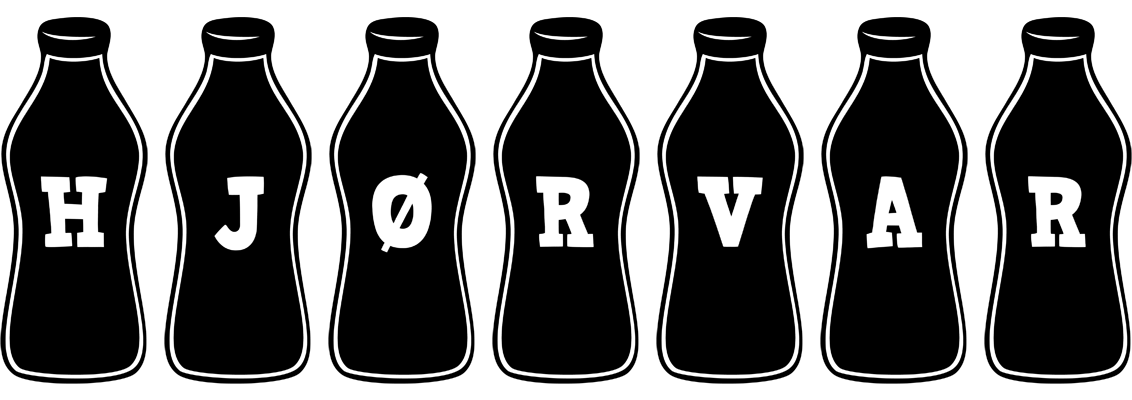 Hjørvar bottle logo
