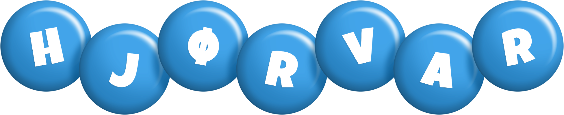 Hjørvar candy-blue logo