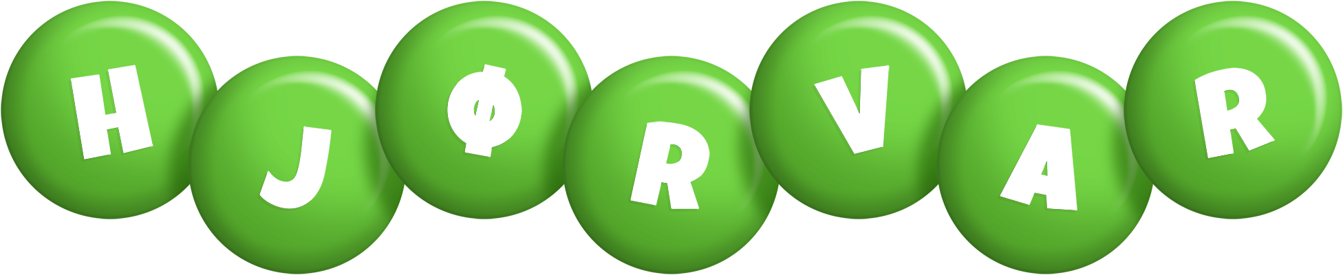 Hjørvar candy-green logo