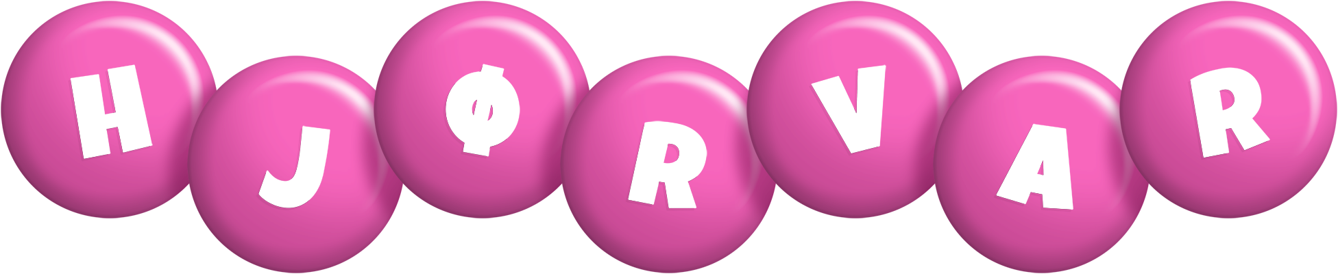 Hjørvar candy-pink logo