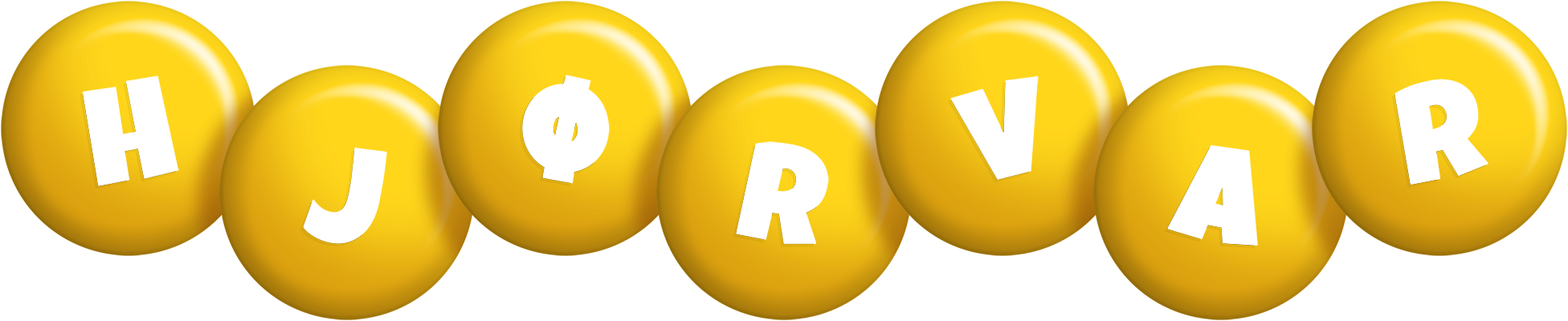 Hjørvar candy-yellow logo