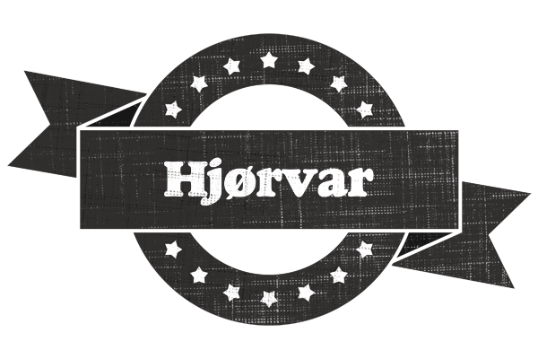 Hjørvar grunge logo