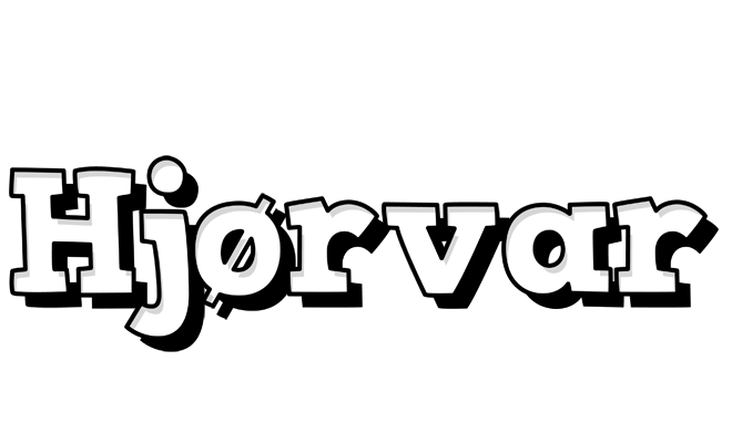 Hjørvar snowing logo