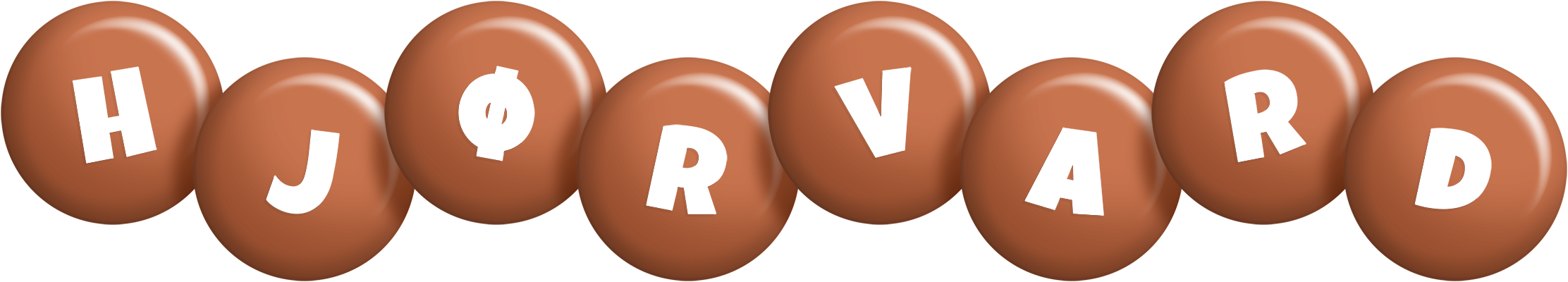 Hjørvard candy-brown logo