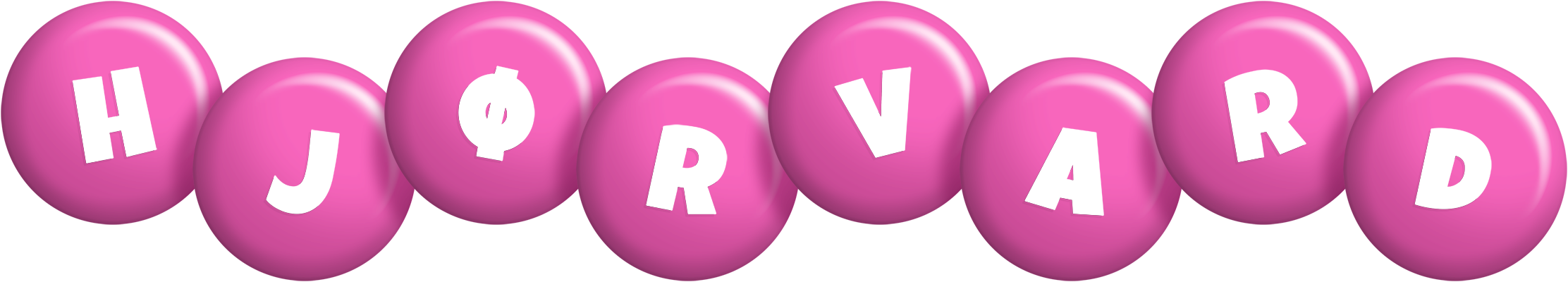 Hjørvard candy-pink logo