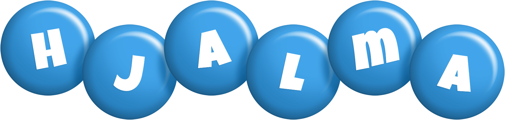 Hjalma candy-blue logo