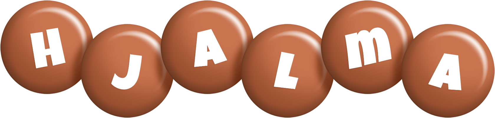 Hjalma candy-brown logo