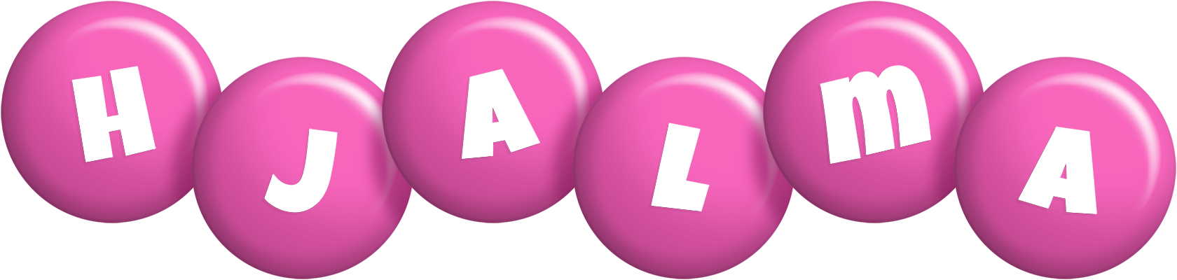 Hjalma candy-pink logo