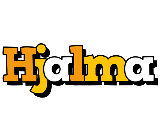 Hjalma cartoon logo