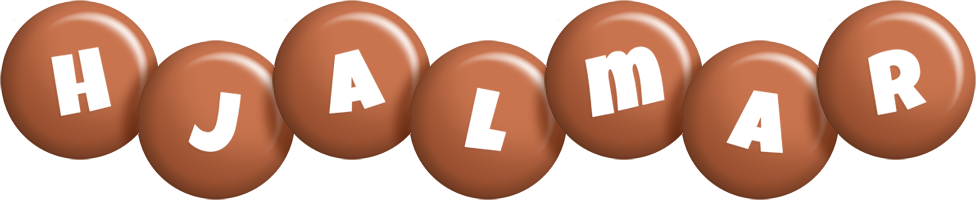 Hjalmar candy-brown logo