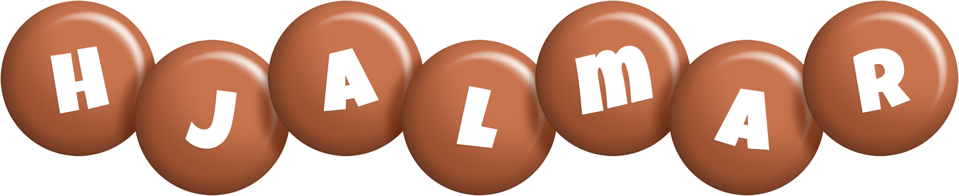 Hjalmar candy-brown logo