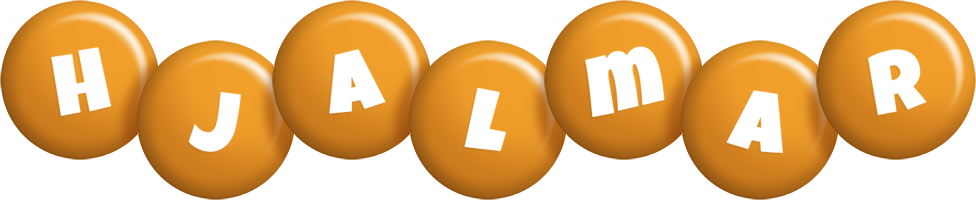Hjalmar candy-orange logo
