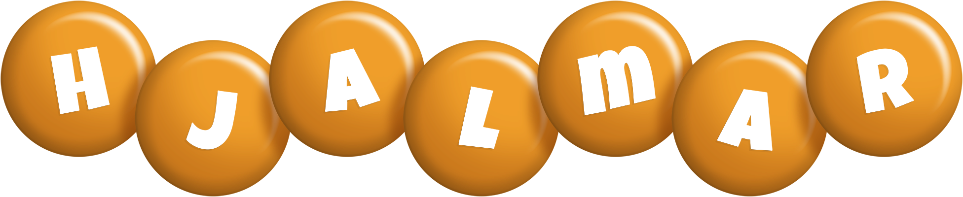 Hjalmar candy-orange logo