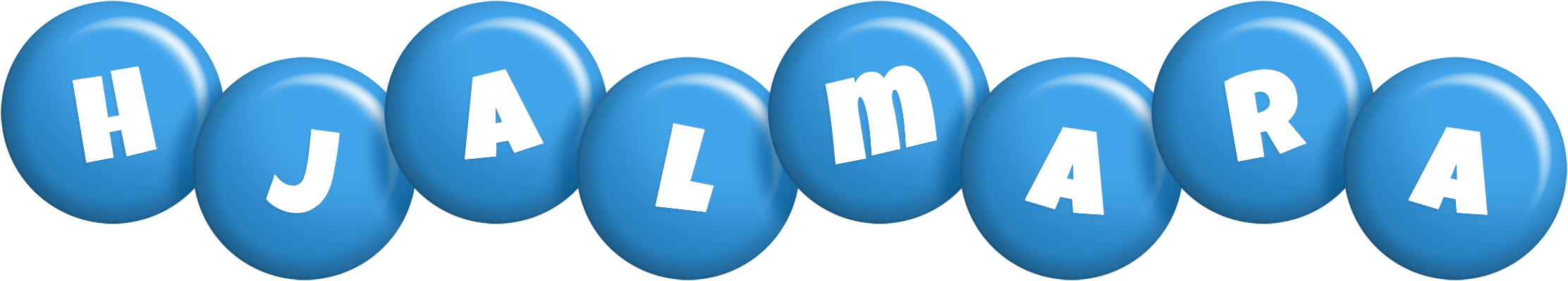 Hjalmara candy-blue logo