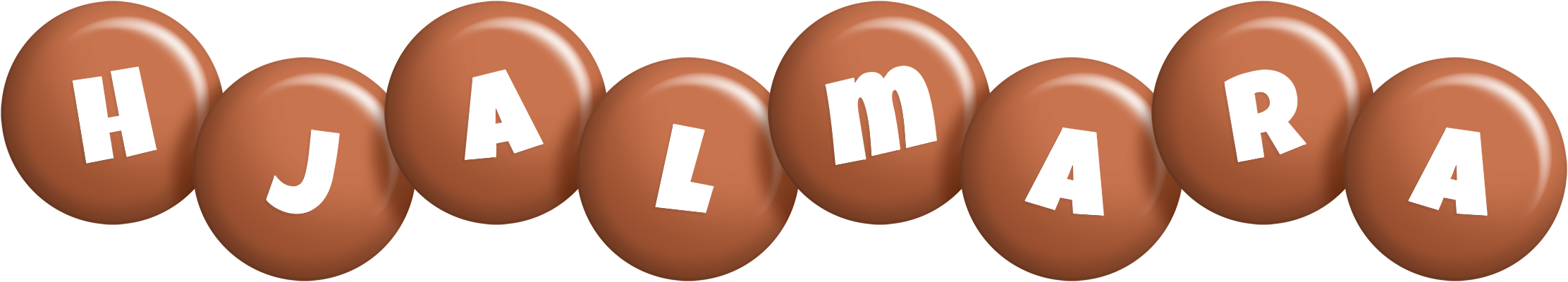 Hjalmara candy-brown logo