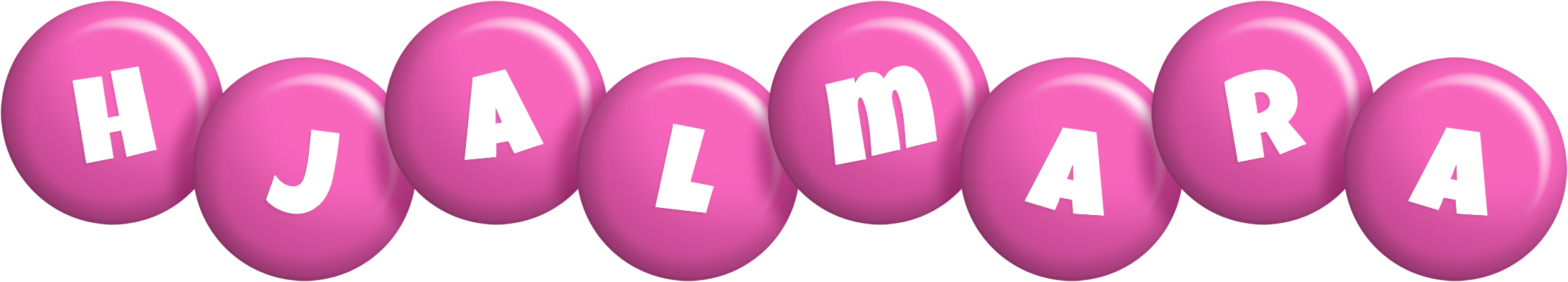 Hjalmara candy-pink logo