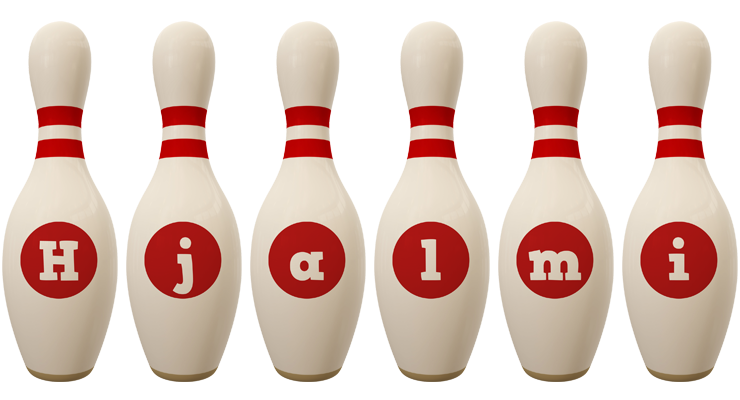 Hjalmi bowling-pin logo