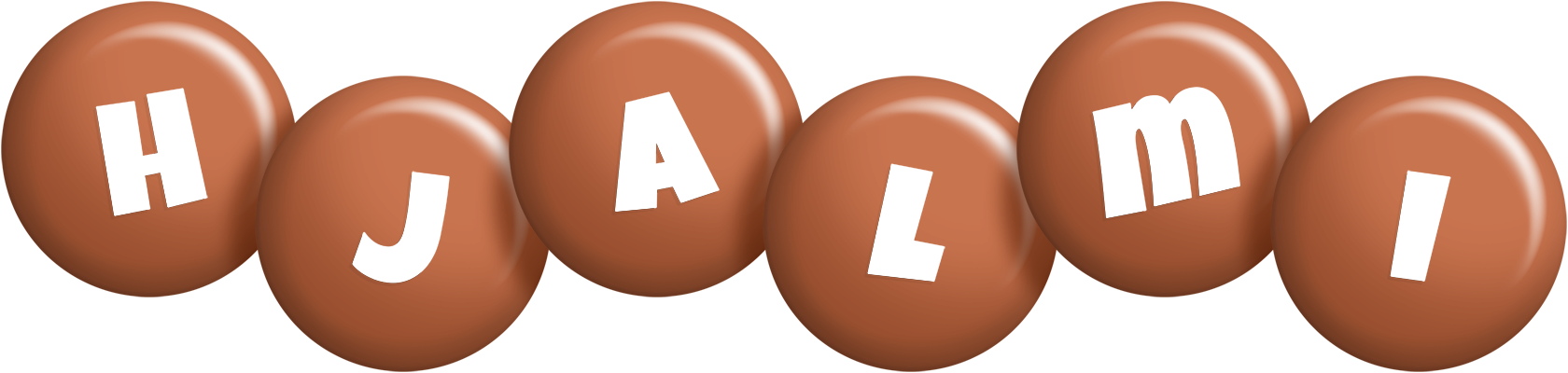 Hjalmi candy-brown logo