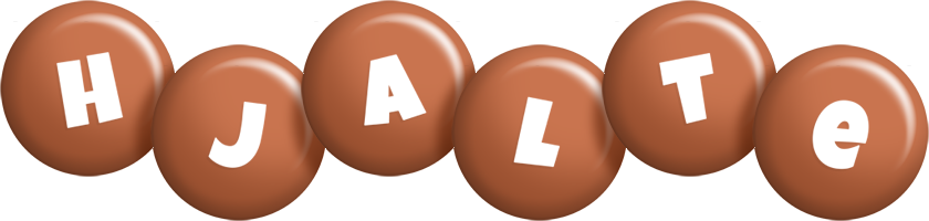 Hjalte candy-brown logo