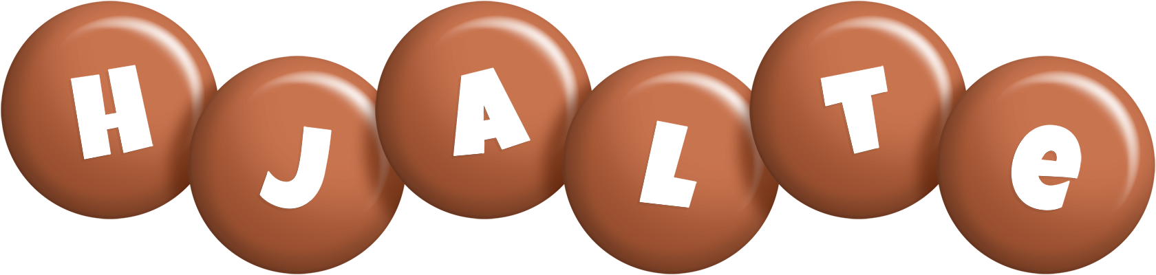 Hjalte candy-brown logo