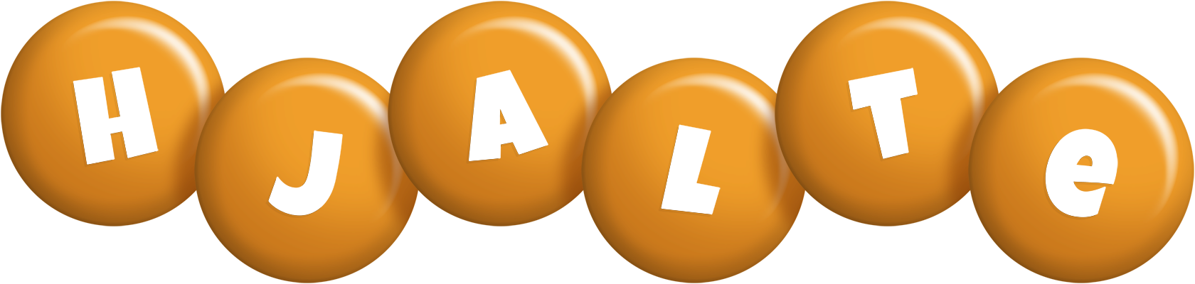 Hjalte candy-orange logo