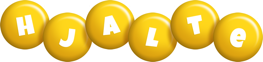 Hjalte candy-yellow logo