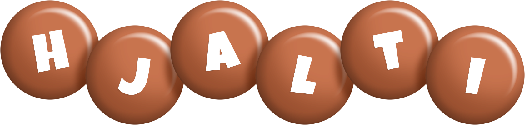 Hjalti candy-brown logo