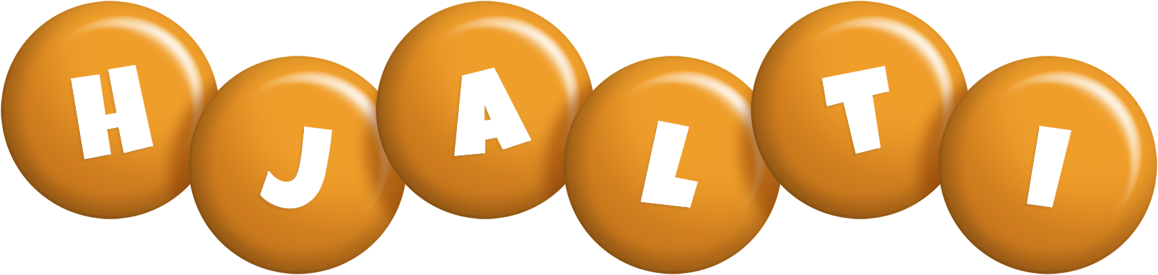 Hjalti candy-orange logo
