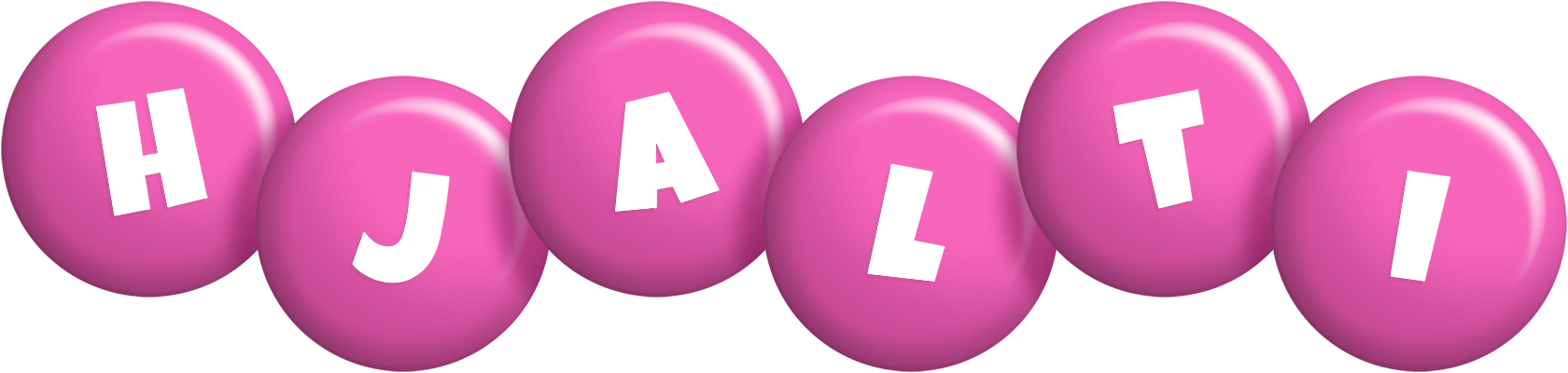 Hjalti candy-pink logo