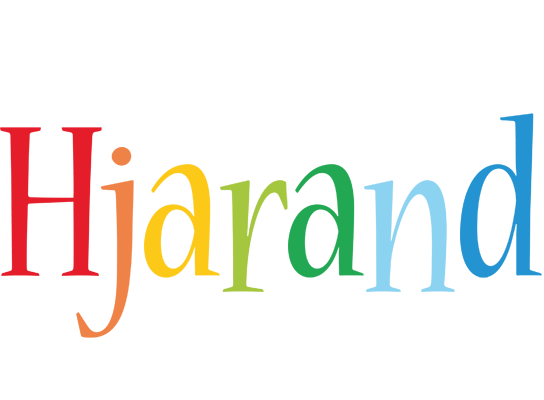Hjarand birthday logo