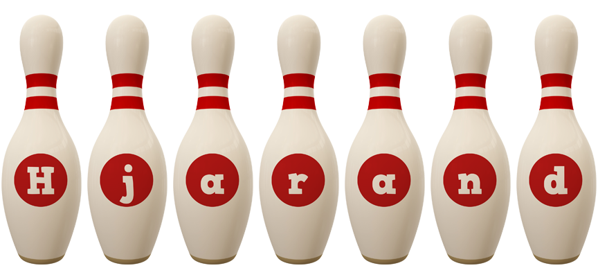 Hjarand bowling-pin logo