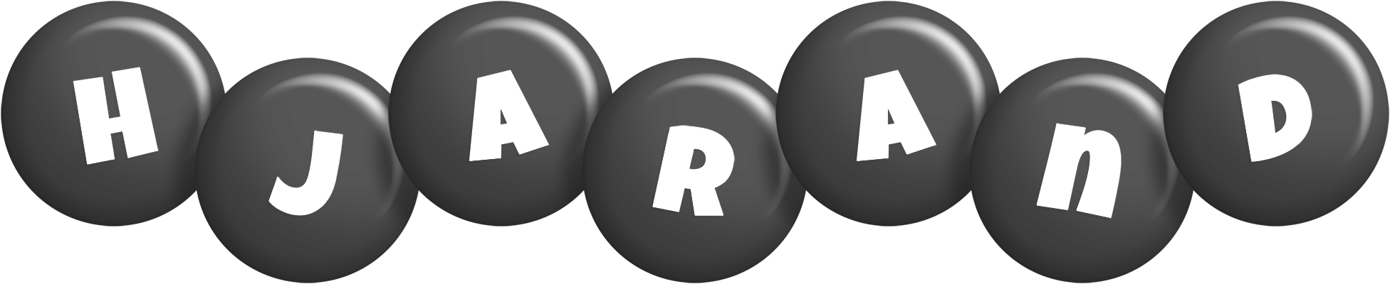 Hjarand candy-black logo
