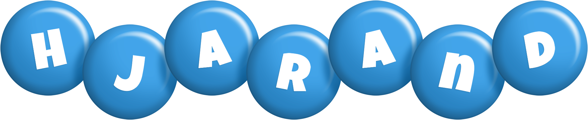 Hjarand candy-blue logo