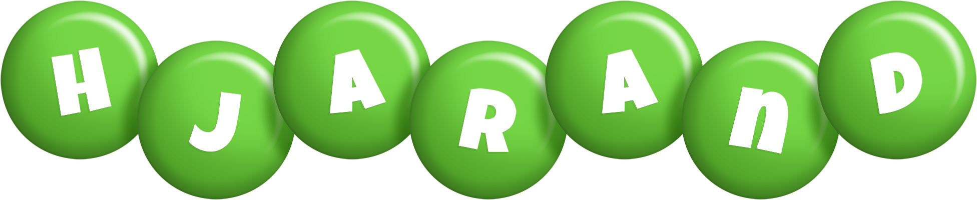 Hjarand candy-green logo