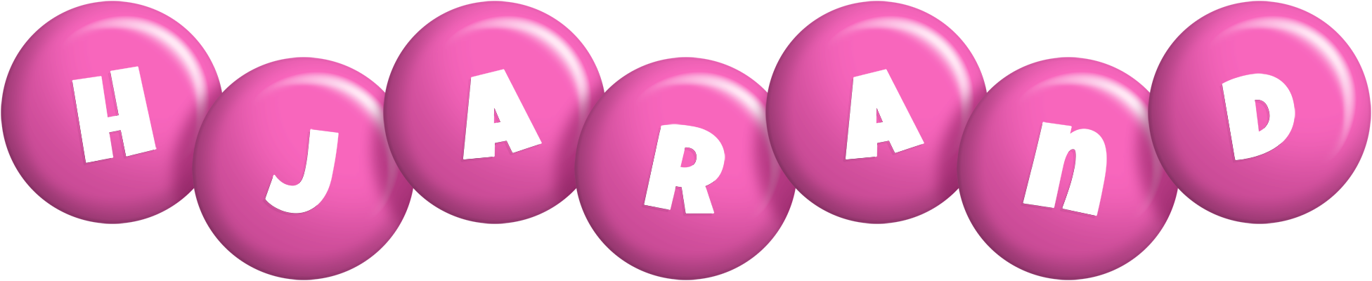 Hjarand candy-pink logo