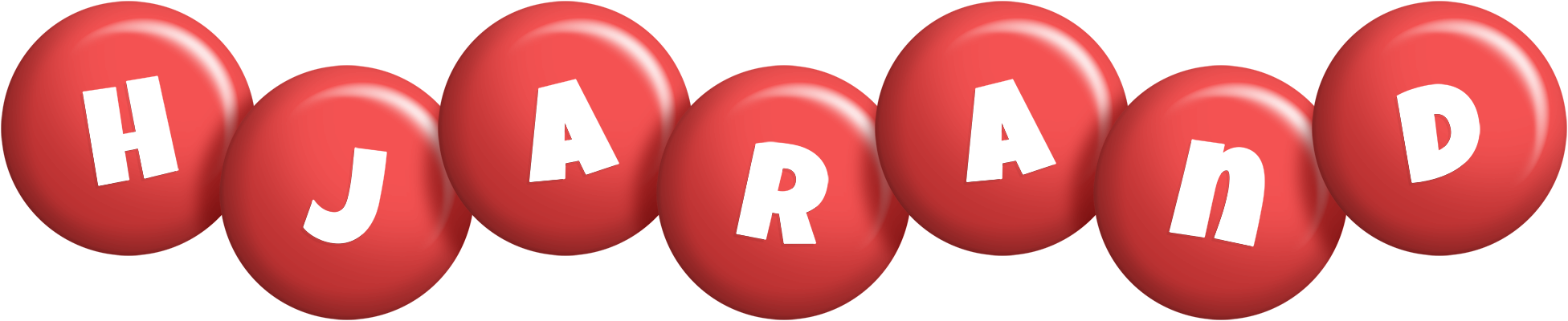 Hjarand candy-red logo