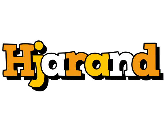 Hjarand cartoon logo