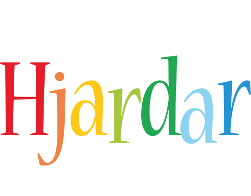 Hjardar birthday logo