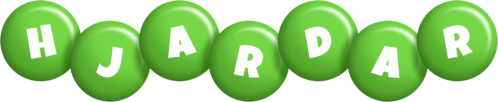 Hjardar candy-green logo