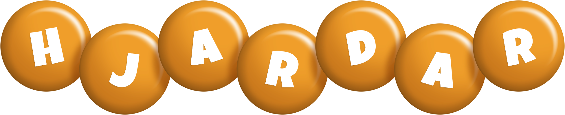 Hjardar candy-orange logo
