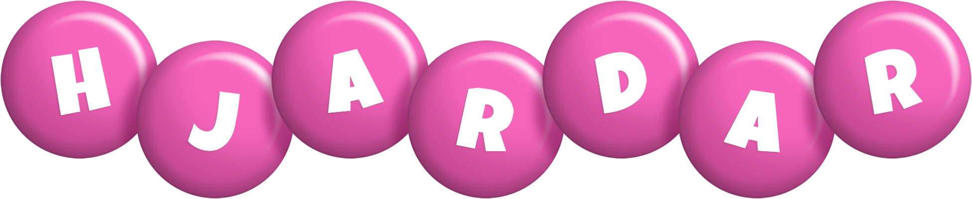 Hjardar candy-pink logo