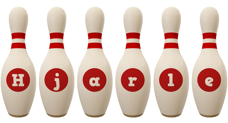 Hjarle bowling-pin logo